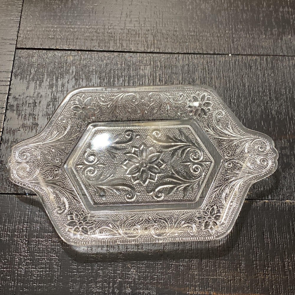 Clear Vintage Tiara Glass Sugar, Creamer & Tray! - Picture 5 of 8